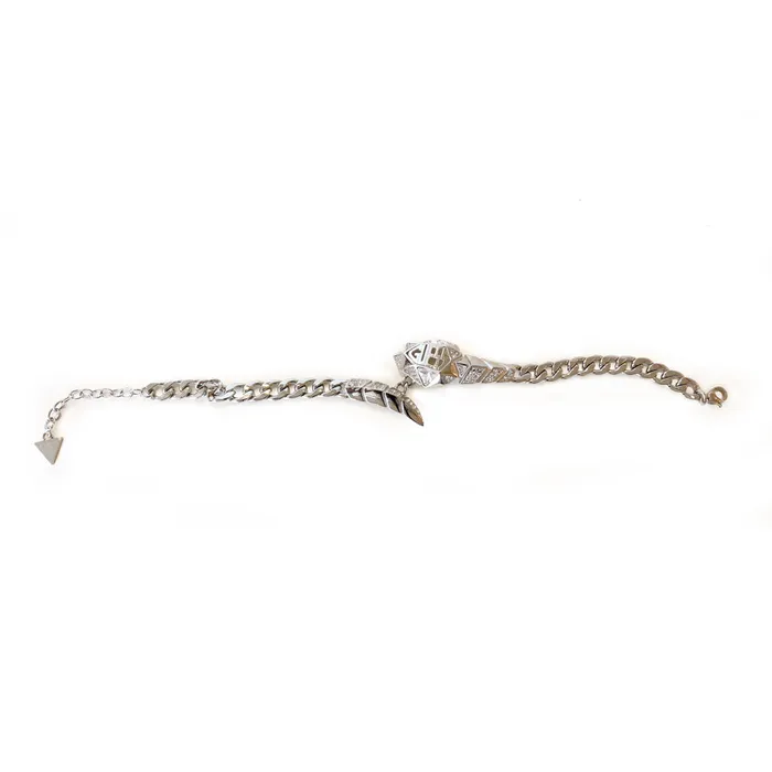 Bracelets Guess Guess Bracelet Silver ColorWith Snake Chain Crystal
