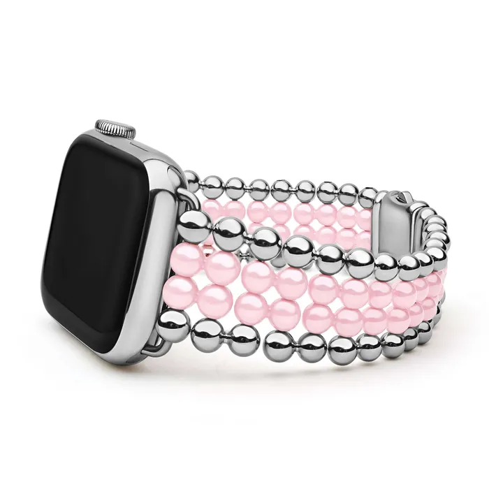 Bracelets LAGOS Smart Caviar Pink Ceramic and Stainless Steel Infinite Watch Bracelet4249mm Bracelets LAGOS Smart Caviar Pink Ceramic and Stainless Steel Infinite Watch Bracelet4249mm