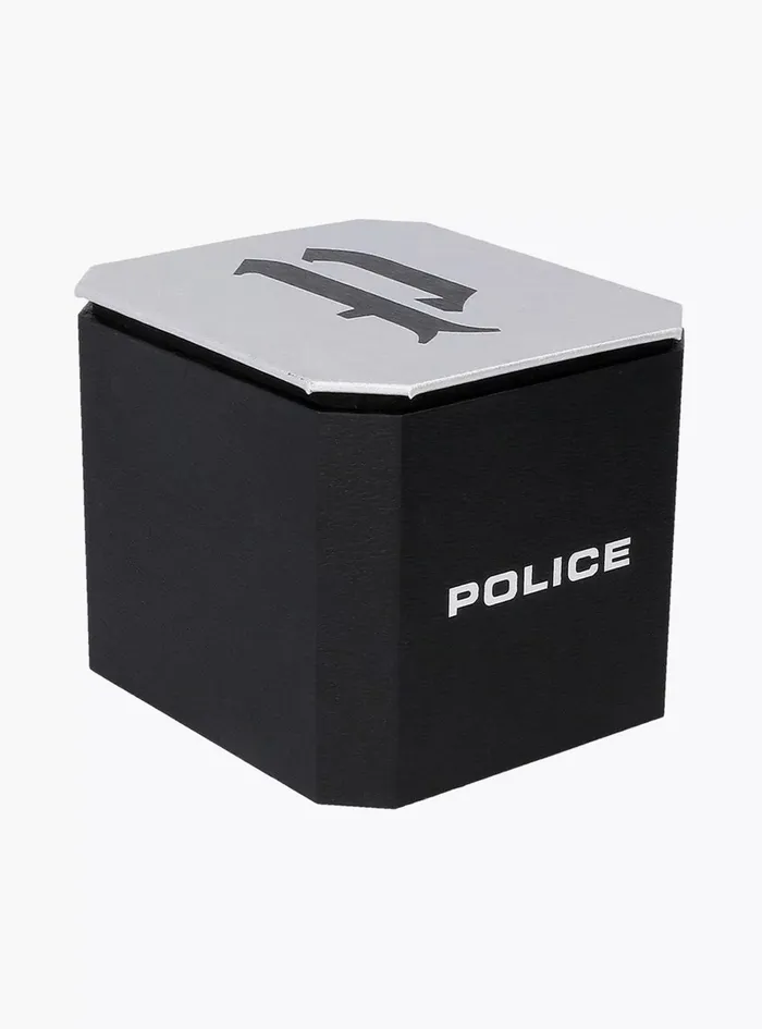 Bracelets Police Police Urban Ladies White MotherofPearl Dial and Silver Gold Stainless Steel Bracelet Watch