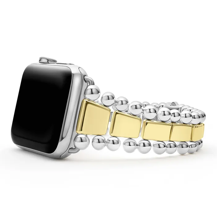Bracelets Smart Caviar 18K Gold and Sterling Silver Watch Bracelet4249mm LAGOS Bracelets Smart Caviar 18K Gold and Sterling Silver Watch Bracelet4249mm LAGOS
