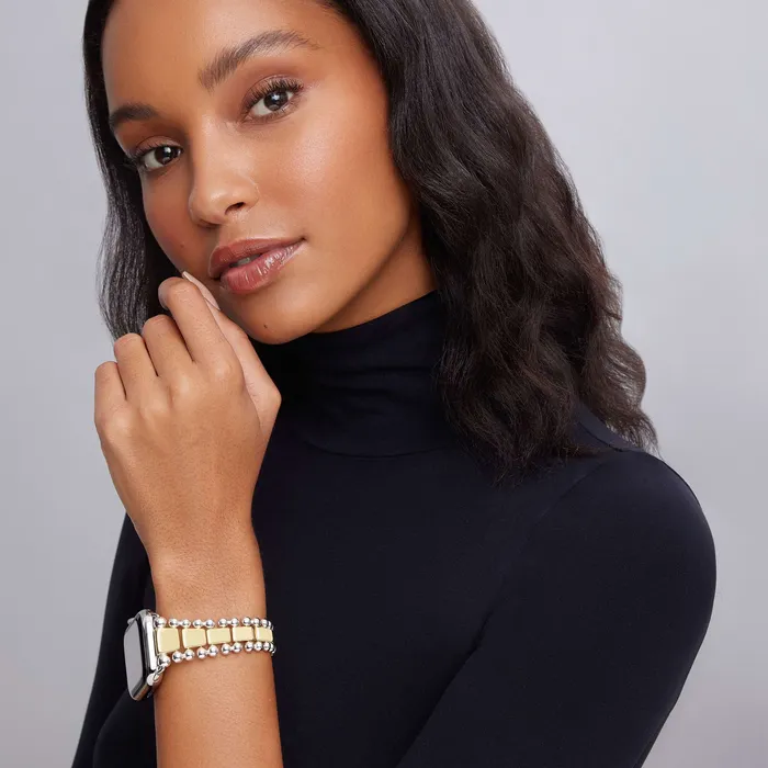 Bracelets Smart Caviar 18K Gold and Sterling Silver Watch Bracelet4249mm LAGOS Bracelets Smart Caviar 18K Gold and Sterling Silver Watch Bracelet4249mm LAGOS