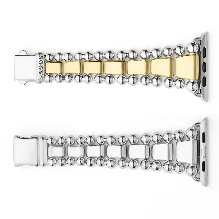 Bracelets Smart Caviar 18K Gold and Sterling Silver Watch Bracelet4249mm LAGOS Bracelets Smart Caviar 18K Gold and Sterling Silver Watch Bracelet4249mm LAGOS