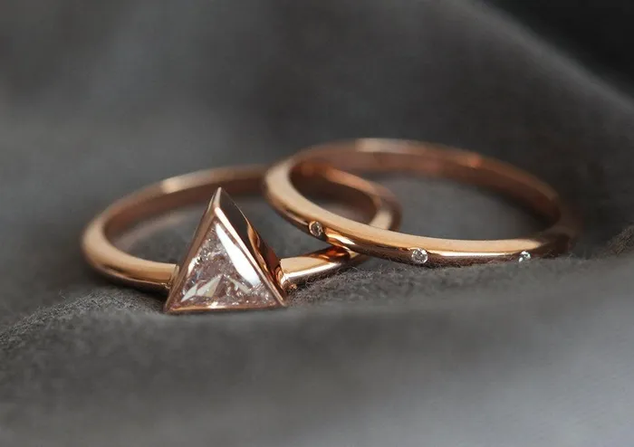 Capucinne Rings Engagement Ring Diamond Ring Set
