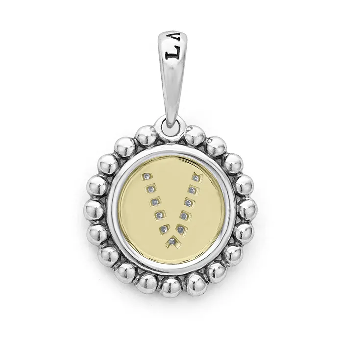 Charm Necklaces Signature Caviar Diamond V Initial Charm lagosdev Charm Necklaces Signature Caviar Diamond V Initial Charm lagosdev