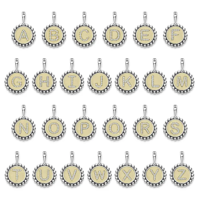 Charm Necklaces Signature Caviar Diamond V Initial Charm lagosdev Charm Necklaces Signature Caviar Diamond V Initial Charm lagosdev