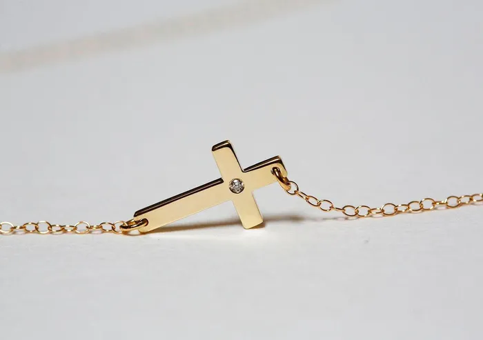 Cross Necklace Diamond Cross Capucinne Necklaces