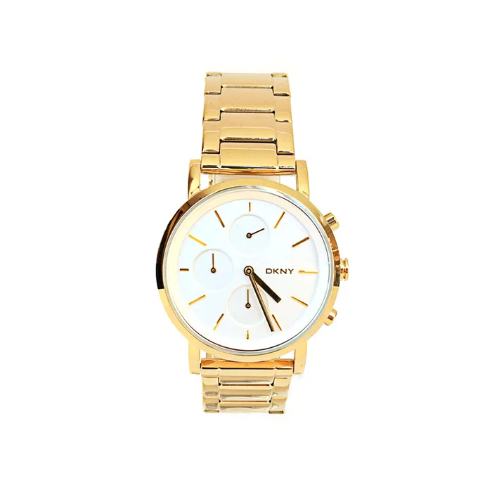 Dkny Bracelets Dkny Gold Plated Analog Watch With Metal Bracelet