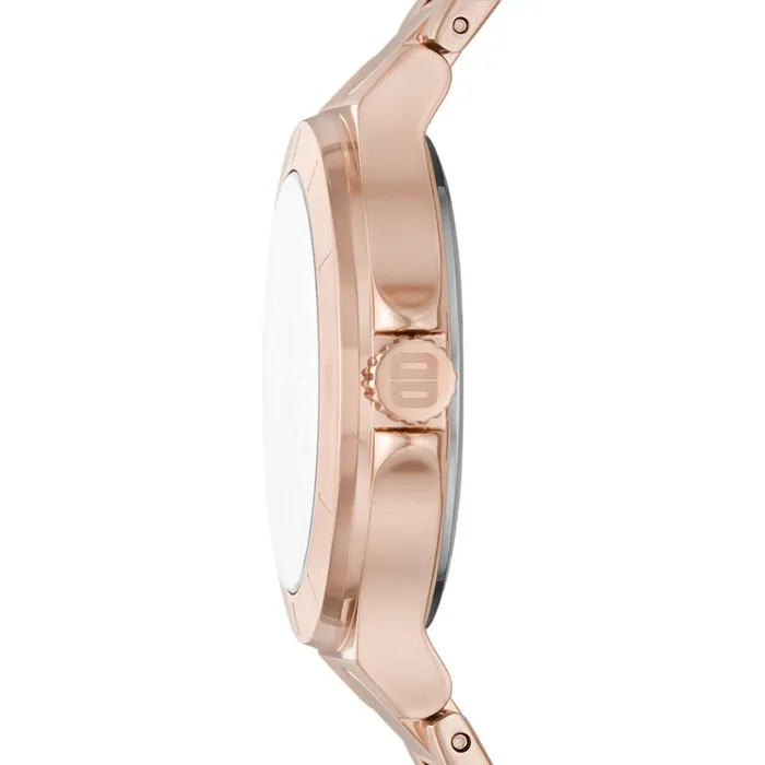 DKNY Chambers Womens Rose Gold Dial Rose Gold Stainless Steel Bracelet Watch Dkny Bracelets