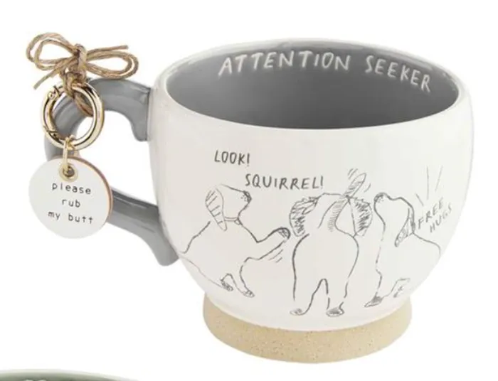 Dog Mug Collar Charm Sets by Mud Pie Mud Pie Charm Necklaces