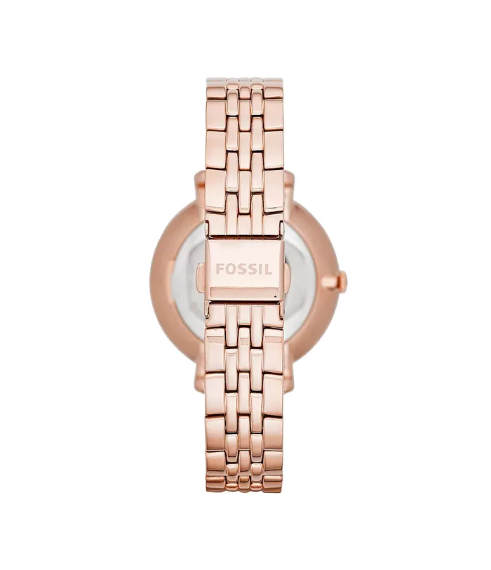 Earrings Fossil Fossil Jacqueline ThreeHand Date Rose GoldTone Stainless Steel Watch and Jewelry Set