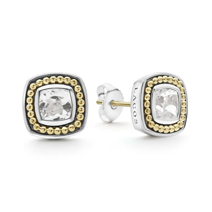 Earrings LAGOS Rittenhouse White Topaz Stud Earrings Earrings LAGOS Rittenhouse White Topaz Stud Earrings
