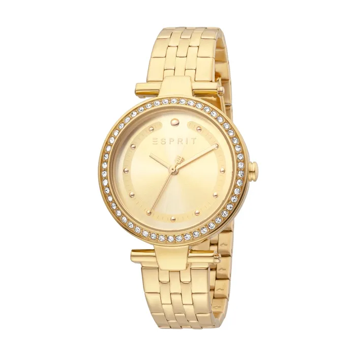 Esprit Ladies Watch Gold Bracelet Ss Case Golden Dial With Stone Esprit Bracelets Esprit Ladies Watch Gold Bracelet Ss Case Golden Dial With Stone Esprit Bracelets