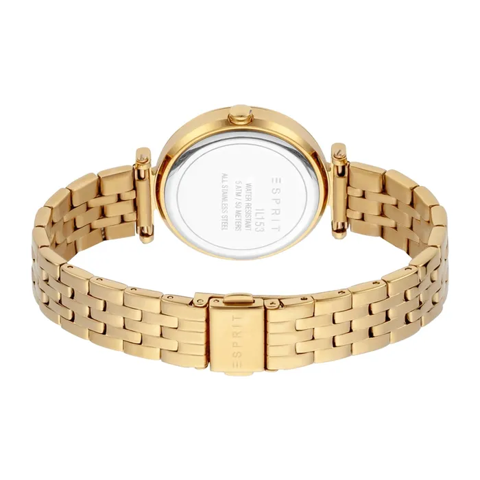 Esprit Ladies Watch Gold Bracelet Ss Case Golden Dial With Stone Esprit Bracelets Esprit Ladies Watch Gold Bracelet Ss Case Golden Dial With Stone Esprit Bracelets