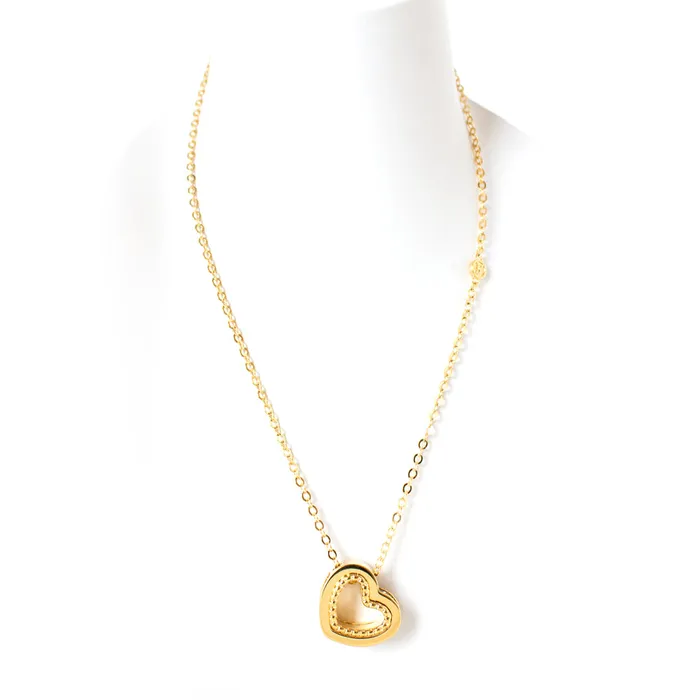 Ferre Milano Necklaces Ferre Milano Necklace Ip Gold With Stone Heart Design Ferre Milano Necklaces Ferre Milano Necklace Ip Gold With Stone Heart Design