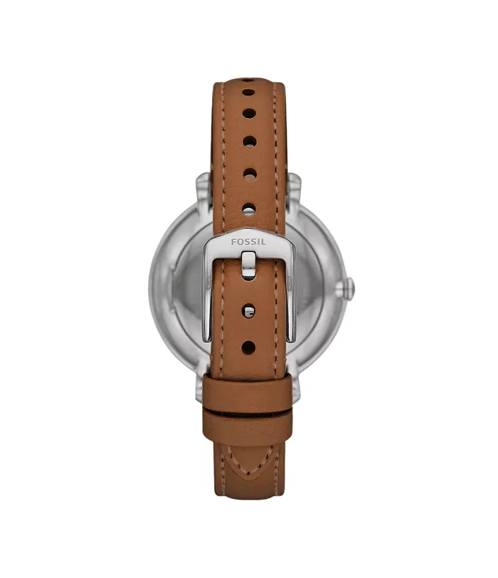 Fossil Jacqueline SolarPowered Brown LiteHide Leather Watch Fossil Watches Fossil Jacqueline SolarPowered Brown LiteHide Leather Watch Fossil Watches