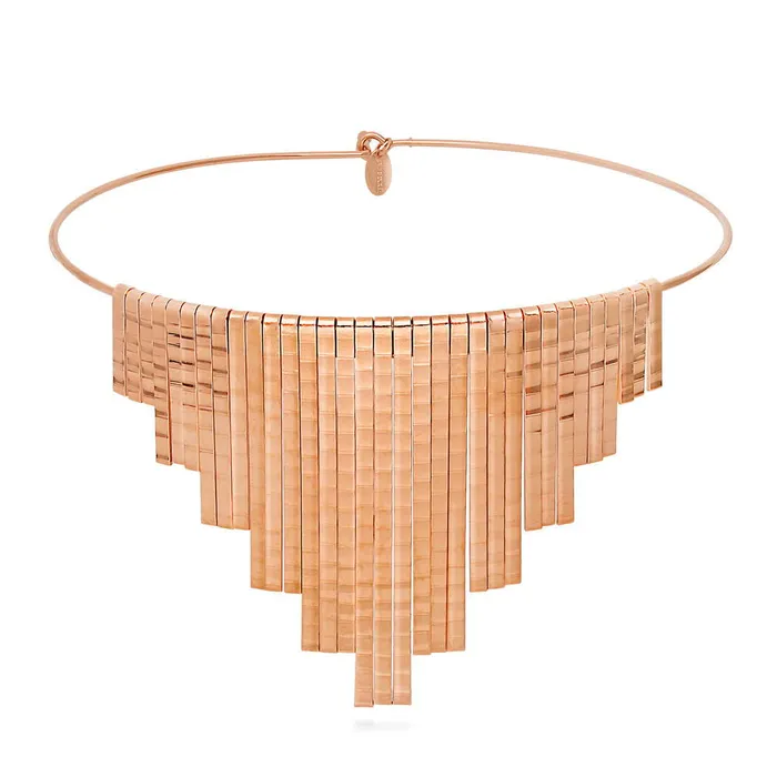 Fringe Choker in Rose GoldTone BERRICLE Earrings