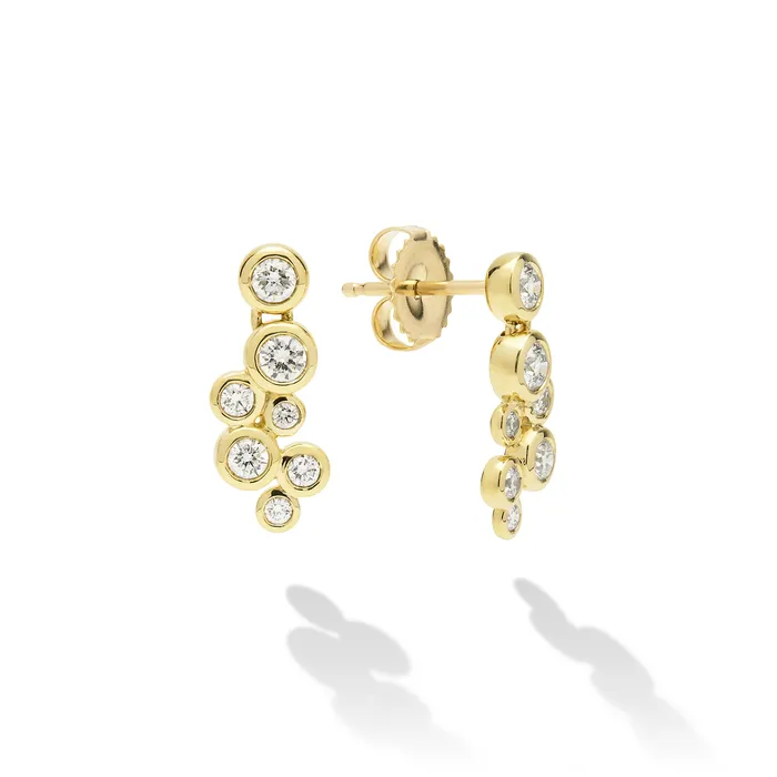 LAGOS 18K Fizz Diamond Linear Stud Earrings Earrings