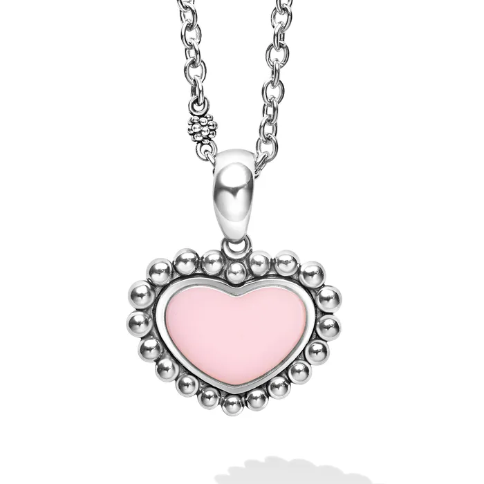 LAGOS Necklaces Maya Pink Ceramic Heart Necklace