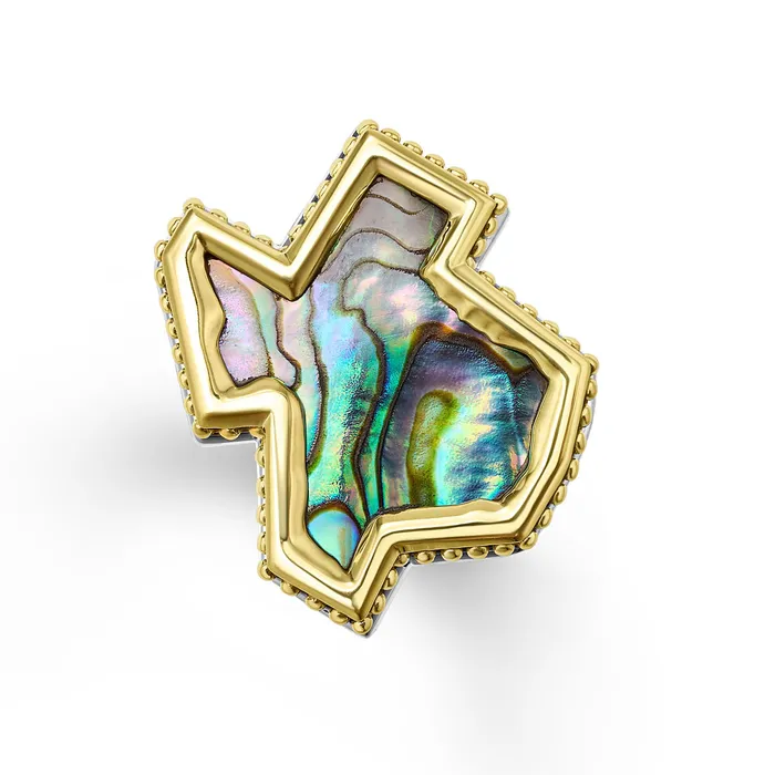 LAGOS Rings Anthem Abalone Texas State Ring