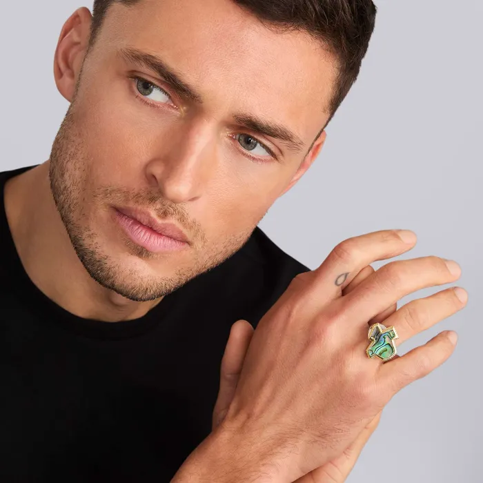 LAGOS Rings Anthem Abalone Texas State Ring LAGOS Rings Anthem Abalone Texas State Ring