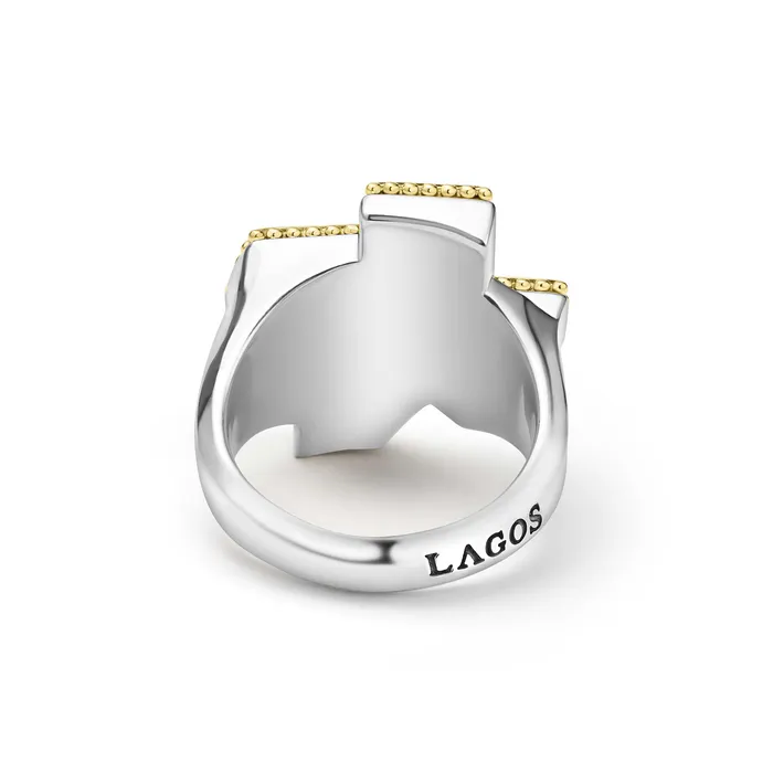 LAGOS Rings Anthem Abalone Texas State Ring LAGOS Rings Anthem Abalone Texas State Ring