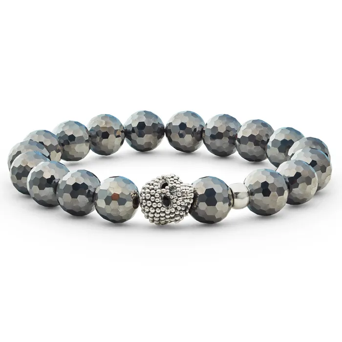LAGOS Signature Caviar Gemstone Skull Bracelet Bracelets