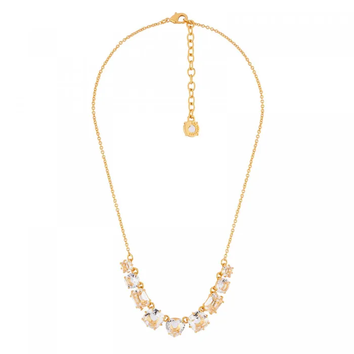 Les Nereides Les Nereides Crystal 9 Stones La Diamantine Thin Necklace Necklaces