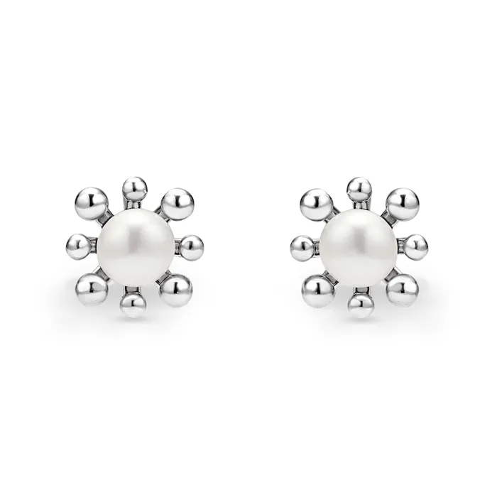 Luna Fleur Pearl Stud Earrings LAGOS Earrings Luna Fleur Pearl Stud Earrings LAGOS Earrings