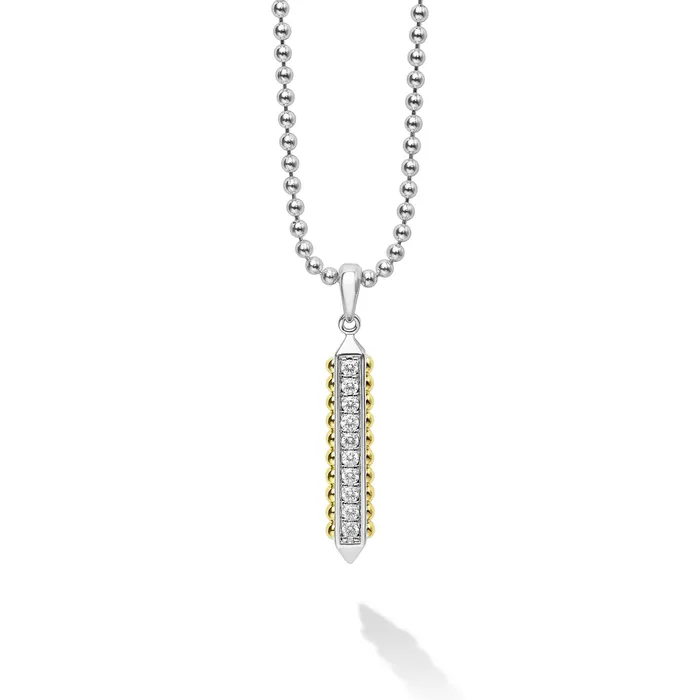 Necklaces Anthem Diamond Bar Amulet Necklace LAGOS