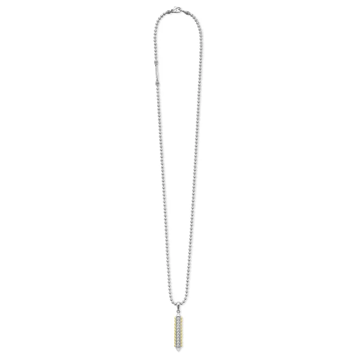 Necklaces Anthem Diamond Bar Amulet Necklace LAGOS Necklaces Anthem Diamond Bar Amulet Necklace LAGOS