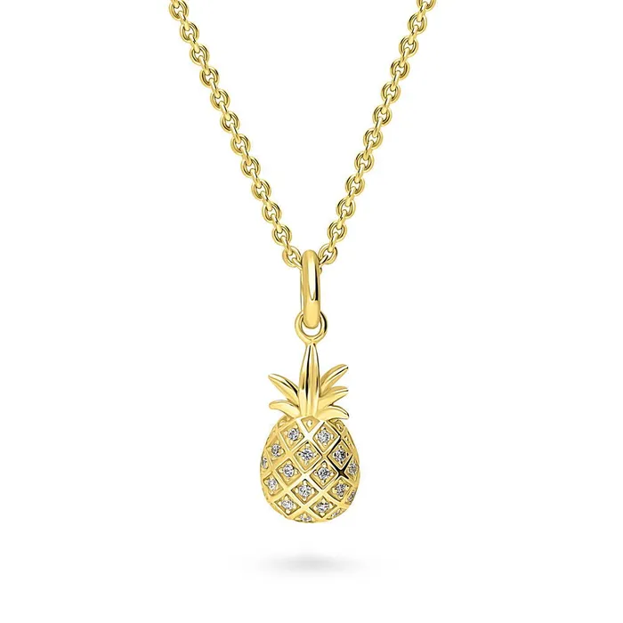 Necklaces BERRICLE Pineapple CZ Necklace in Sterling Silver