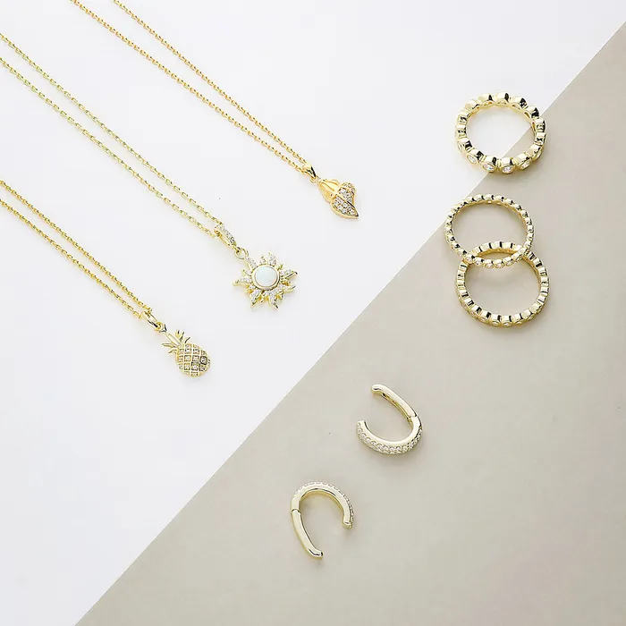 Necklaces BERRICLE Pineapple CZ Necklace in Sterling Silver