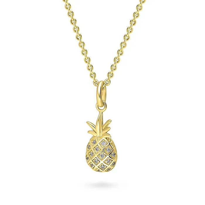 Necklaces BERRICLE Pineapple CZ Necklace in Sterling Silver
