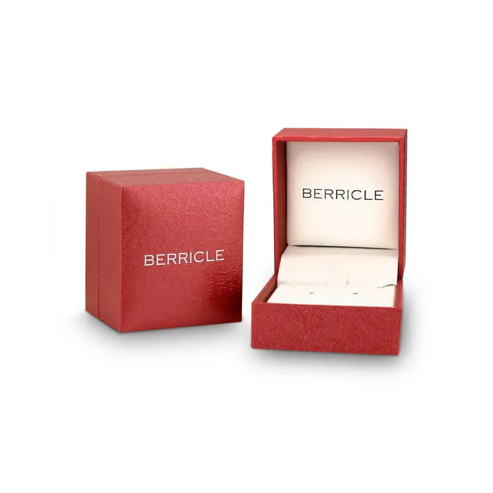 Necklaces BERRICLE Square CZ Pendant Necklace in Sterling Silver