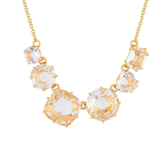Necklaces Les Nereides Les Nereides 6 Crystal Stones Necklace