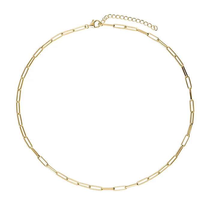 Necklaces Paperclip Link Chain Necklace in Sterling Silver 3mm BERRICLE