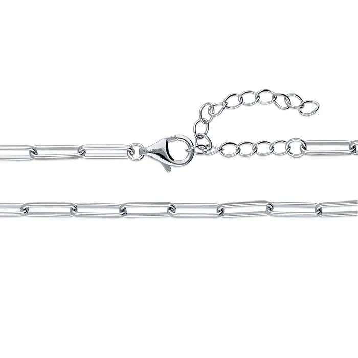 Necklaces Paperclip Link Chain Necklace in Sterling Silver 3mm BERRICLE
