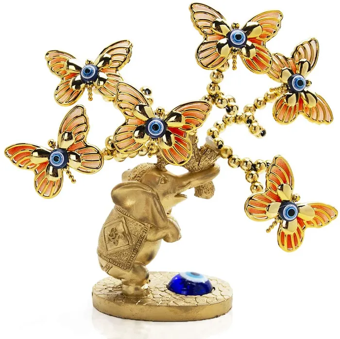 Necklaces WickedAF Evil Eye Butterflies and Elephant Tree