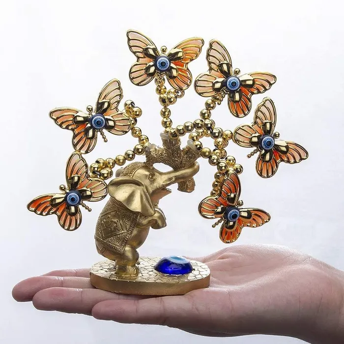 Necklaces WickedAF Evil Eye Butterflies and Elephant Tree
