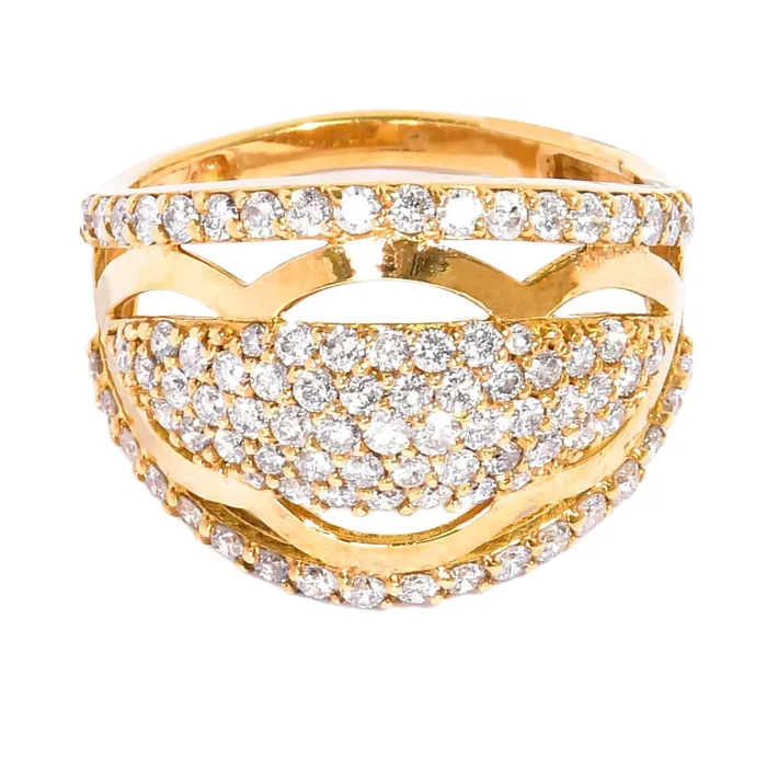 Ouzounian Jewelry Diamond Wave Ring Ouzounian Jewelry Rings