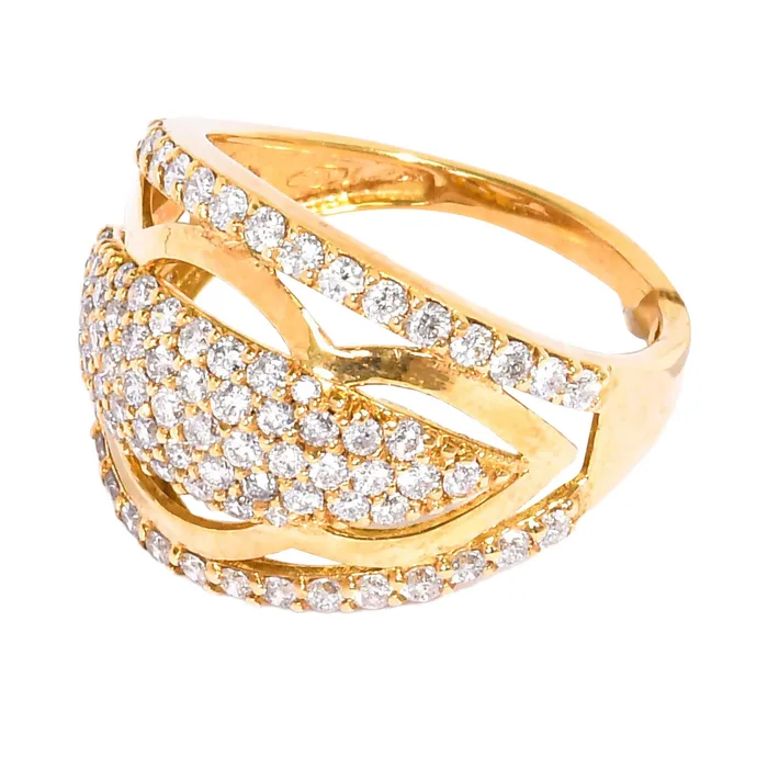Ouzounian Jewelry Diamond Wave Ring Ouzounian Jewelry Rings