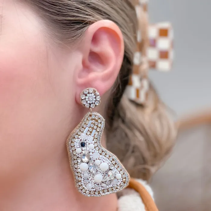 Pearl Bunny Dangle Earrings Prep Obsessed TL Earrings