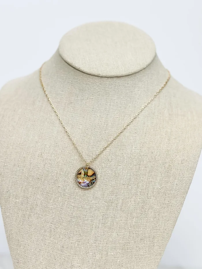 Prep Obsessed ESS Necklaces Mama Mini Abalone Necklace Set