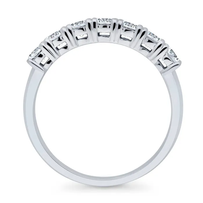 Rings 7Stone CZ Eternity Ring in Sterling Silver BERRICLE