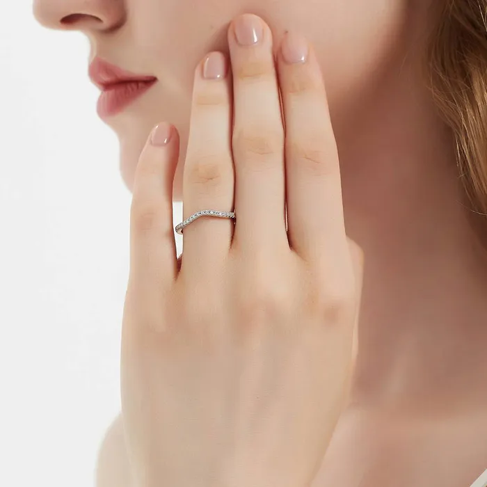 Rings BERRICLE 3Stone 1ct Emerald Cut CZ Ring Set in Sterling Silver