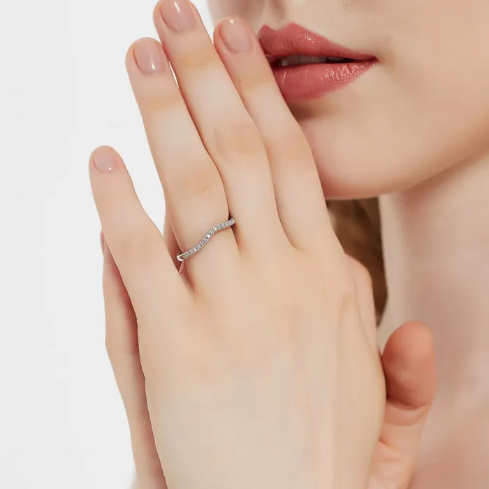 Rings BERRICLE 3Stone 1ct Emerald Cut CZ Ring Set in Sterling Silver
