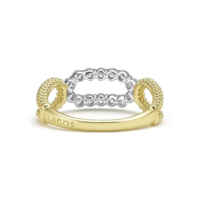 Rings LAGOS Signature Caviar Superfine Diamond Oval Ring Rings LAGOS Signature Caviar Superfine Diamond Oval Ring