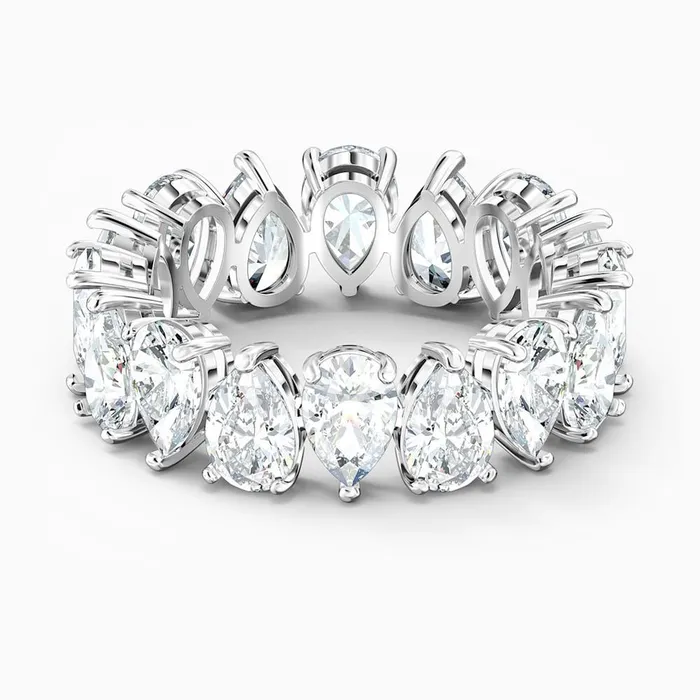 Rings Swarovski Vittore Ring Drop cut White Rhodium plated Size52 Swarovski Rings Swarovski Vittore Ring Drop cut White Rhodium plated Size52 Swarovski