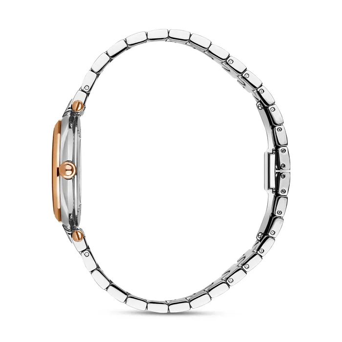 Saint Honore Saint Honore City of Lights Womens Pink MOP Dial Rose Gold Bszel Silver Diamonds Watch Necklaces