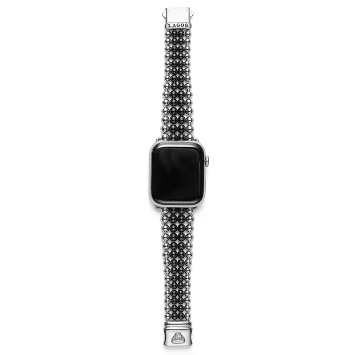 Smart Caviar Black Ceramic and Stainless Steel Infinite Watch Bracelet4249mm LAGOS Bracelets Smart Caviar Black Ceramic and Stainless Steel Infinite Watch Bracelet4249mm LAGOS Bracelets